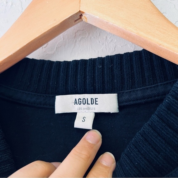 AGOLDE Lenka Black Tee Small - Picture 2 of 5